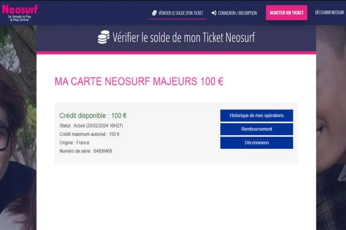 Consulta il tuo saldo - Neosurf